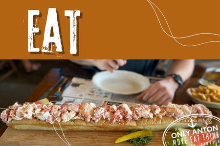 Eat Category illustration with a photo of the world's largest lobster roll.