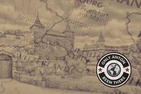 Cover imaage for the Lichtenstein Destination category, using text, logo, textures, and stock photos.