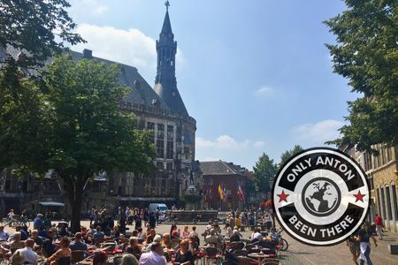 Photo of the main square in Aachen, Germany