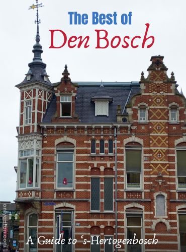 Digital illustration for “The Best of Den Bosch: A Guide to ‘s-Hertogenbosch,” using graphic elements, textures, text, and a photo taken by Anton Vander Schaaf.