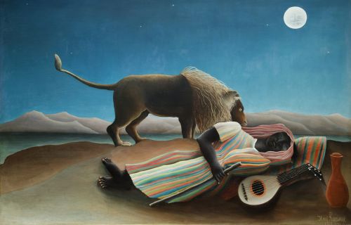 Henri Rousseau, The Sleeping Gypsy, 1897. Oil on canvas. Museum of Modern Art, New York City.