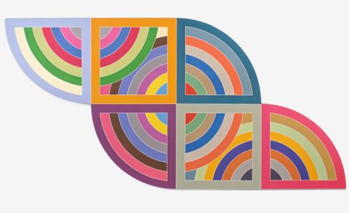 Frank Stella, Harran II, 1967. Polymer and fluorescent polymer paint on canvas. Solomon R. Guggenheim Museum, New York City.